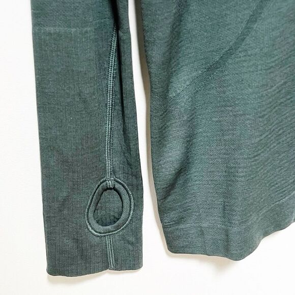 Lululemon Teal Smoke Swiftly TECH LS Crew Shirt Sz 10 - Picture 6 of 6